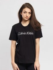 CALVIN KLEIN UNDERWEAR Koszulka w kolorze czarnym rozmiar: S. Czarne bluzki damskie Calvin Klein Underwear, s, bez wzorów, z bawełny, bez kołnierzyka. Za 87.81 zł.