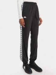 Kappa Spodnie dresowe Banda Wrastoria 303R5K0 Czarny Slim Fit. Czarne spodnie dresowe damskie Kappa, m, bez wzorów, z dresówki. Za 119.99 zł.