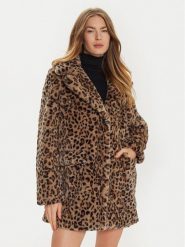 Vero Moda Futro Lissy 10328799 Brązowy Loose Fit. Brązowe futra damskie Vero Moda, s. Za 359.99 zł.