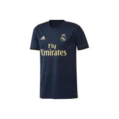 Koszulka do piłki nożnej replika Real Madryt na rozgrywki zagraniczne. T-shirty damskie Adidas, l, bez wzorów, bez kołnierzyka. Za 249.99 zł.