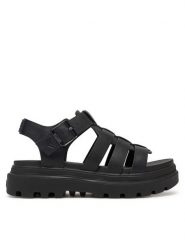 Palladium Sandały Pallacruise Fisherman 94462-008-M Czarny. Czarne sandały damskie Palladium, bez wzorów, z nubiku, bez obcasa, na płaskiej podeszwie. Za 381.65 zł.