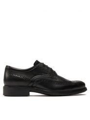 Geox Półbuty U Dublin B U34R2B 00043 C9999 Czarny. Czarne buty wizytowe męskie Geox, ze skóry, bez zapięcia. Za 289.99 zł.