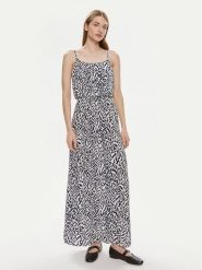 ONLY Sukienka letnia Nova 15222217 Granatowy Regular Fit. Niebieskie sukienki damskie Only, na lato, bez wzorów, z wiskozy, bez kołnierzyka, bez ramiączek. Za 109.99 zł.