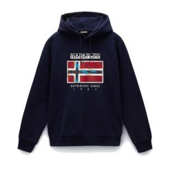 Bluza męska Napapijri B-Dorees Hooded. Niebieskie bluzy bez kaptura męskie Napapijri, l. Za 269.99 zł.