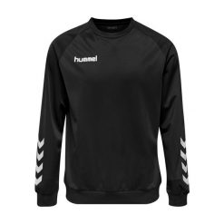 Bluza do piłki ręcznej dla dorosłych Hummel Promo Poly Sweatshirt. Czarne bluzy bez kaptura męskie HUMMEL, xl, bez wzorów, bez ramiączek, bez kaptura. Za 100.50 zł.