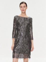 Bruuns Bazaar Sukienka koktajlowa BBW3759 Czarny Regular Fit. Czarne sukienki damskie Bruuns Bazaar, xs, bez wzorów, z syntetyku, wizytowe, bez kołnierzyka, bez ramiączek. Za 939.99 zł.