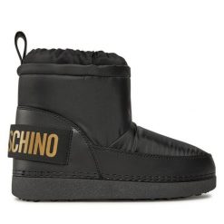 Śniegowce LOVE MOSCHINO. Czarne śniegowce damskie Love Moschino. Za 659.99 zł.