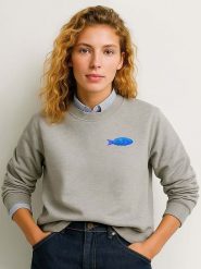 WOOOP Bluza w kolorze szarym rozmiar: S. Szare bluzy bez kaptura damskie Wooop, s, z bawełny. Za 100.99 zł.