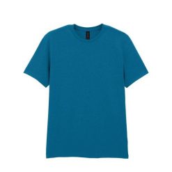 Koszulka Softstyle Dla Dorosłych Unisex. Niebieskie bluzki damskie Gildan, xl, bez wzorów, sportowe, bez kołnierzyka, bez ramiączek. Za 38.99 zł.