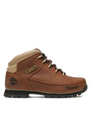 Timberland Trapery Euro Sprint Hiker A121K/TB0A121K2141 Brązowy. Brązowe buty zimowe męskie Timberland, bez zapięcia. Za 699.99 zł.