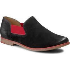 Półbuty LASOCKI WI07-BALA2-25. Czarne półbuty damskie Lasocki, bez wzorów, z nubiku, bez obcasa. Za 149.99 zł.