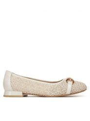 Caprice Baleriny 9-22503-42 Beżowy. Brązowe baleriny damskie Caprice, bez wzorów, ze skóry, bez obcasa. Za 209.99 zł.
