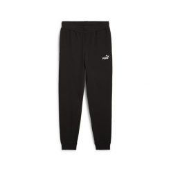Męskie spodnie dresowe Essentials z logo No. 1 PUMA. Czarne spodnie dresowe męskie Puma, bez wzorów, z dresówki. Za 147.99 zł.