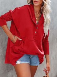 LA Angels Bluza w kolorze czerwonym rozmiar: S. Czerwone bluzy z kapturem damskie LA Angels, s, z bawełny. Za 167.28 zł.