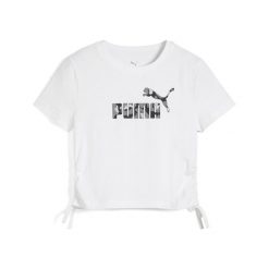 Młodzieżowa koszulka Essentials Animal Logo Infill z węzłem PUMA White. Biała bluzki damskie Puma, l, bez wzorów, młodzieżowe, bez kołnierzyka, bez ramiączek. W wyprzedaży za 99.00 zł.