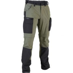 Spodnie outdoor Solognac 900 oddychające. Brązowe spodnie materiałowe męskie SOLOGNAC, bez wzorów, z elastanu, sportowe. Za 229.99 zł.