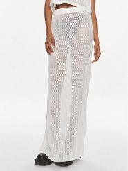 Tommy Jeans Spódnica maxi Open Stitch DW0DW17878 Écru Regular Fit. Spódniczki damskie Tommy Jeans, s, bez wzorów, z bawełny, maxi. Za 339.99 zł.