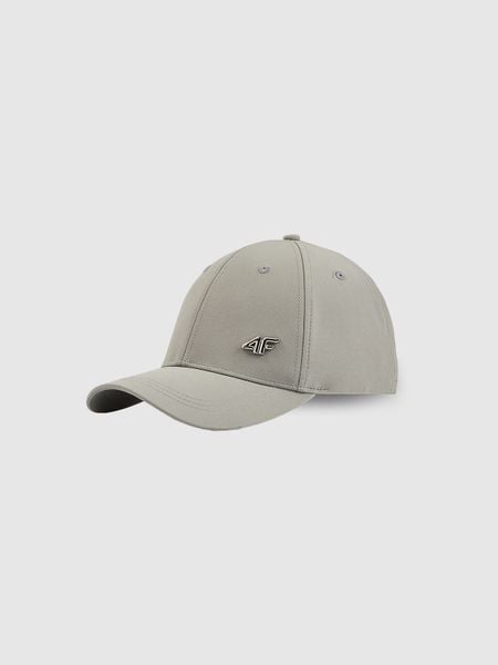 4F Czapka z daszkiem strapback uniseks - szara XS/S (56cm). Szare czapki z daszkiem damskie 4f, bez wzorów. Za 69.99 zł.