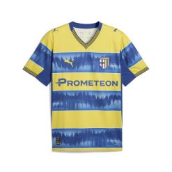 Męska koszulka wyjazdowa Parma Calcio PUMA. Niebieskie t-shirty sportowe męskie Puma, m, bez ramiączek, do piłki nożnej. Za 429.00 zł.