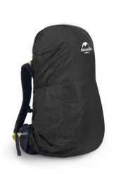 Pokrowiec przeciwdeszczowy na plecak Naturehike 55-75L. Czarne plecaki męskie NATUREHIKE, bez wzorów, z materiału. Za 59.99 zł.