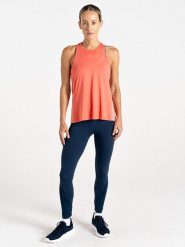 Dare 2b Top funkcyjny "Gravitate Vest" w kolorze brzoskwiniowym rozmiar: 38. Pomarańczowe topy damskie Dare 2b, bez wzorów, z materiału, bez ramiączek. Za 65.85 zł.