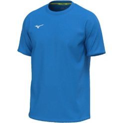 Koszulka Mizuno Team Core. Niebieskie t-shirty damskie Mizuno, bez wzorów, bez kołnierzyka. Za 118.50 zł.