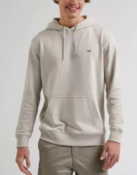 LEE PLAIN HOODIE MĘSKA BLUZA FOGGY GRAY L80YFWA14 112331441. Szare bluzy z kapturem męskie Lee, l. Za 199.99 zł.