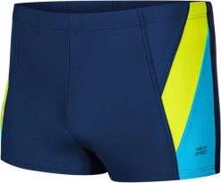 Spodenki pływackie męskie Aqua Speed Logan. Niebieskie kąpielówki męskie Aqua-Speed, m, bez wzorów, z dzianiny, do pływania. Za 64.90 zł.