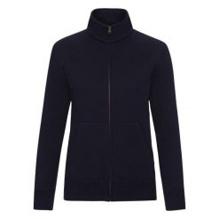 Kurtka Dresowa Premium Dla Pań I Panów. Niebieskie kurtki damskie Fruit of the Loom, m, bez wzorów, z dresówki, bez kaptura. Za 124.99 zł.