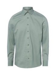 Olymp Level Five Koszula łatwa w prasowaniu Mężczyźni Slim Fit Bawełna zielony, 45. Zielone koszule męskie Olymp Level Five, m, bez wzorów, z bawełny, bez kołnierzyka, bez ramiączek. Za 279.95 zł.