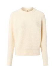 Soyaconcept® sweter z dzianiny z wełną - Venche Kobiety Sztuczne włókno beżowy, L. Brązowe swetry klasyczne damskie l, z dzianiny, bez kołnierzyka. Za 179.95 zł.