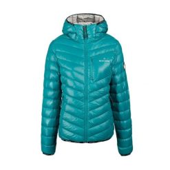 Kurtka puchowa damska Celsius2. Niebieskie kurtki damskie Bergson, bez wzorów, z puchu, bez kaptura. W wyprzedaży za 594.00 zł.