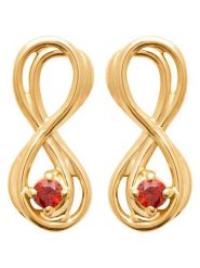 L'Atélier Précieux Pozłacane kolczyki-wkrętki z cyrkoniami rozmiar: onesize. Żółte kolczyki damskie L'Atélier Précieux, z cyrkonią, pozłacane. Za 126.99 zł.