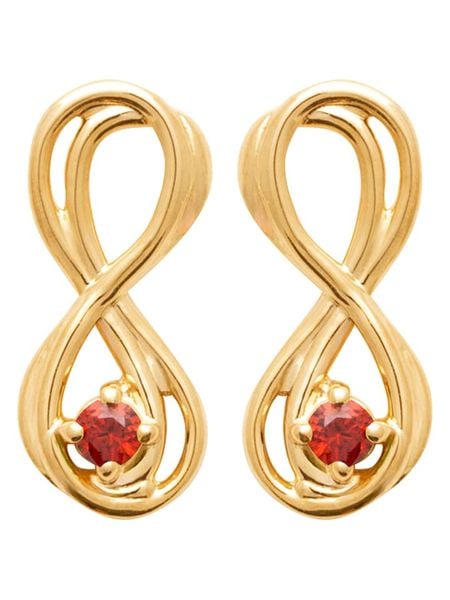 L'Atélier Précieux Pozłacane kolczyki-wkrętki z cyrkoniami rozmiar: onesize. Żółte kolczyki damskie L'Atélier Précieux, z cyrkonią, pozłacane. Za 126.99 zł.