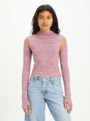 Levi´s Sweter w kolorze jasnoróżowym rozmiar: L. Różowe golfy damskie l, bez wzorów, bez ramiączek. Za 118.56 zł.