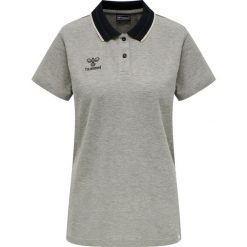 Damska koszulka polo Hummel Move. Szare bluzki damskie HUMMEL, l, bez wzorów, sportowe, bez kołnierzyka, bez ramiączek. W wyprzedaży za 136.50 zł.
