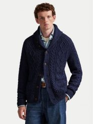 Polo Ralph Lauren Kardigan 710P02704001 Granatowy Regular Fit. Niebieskie kardigany męskie Polo Ralph Lauren, l, bez wzorów, z bawełny, bez kołnierzyka. Za 1,169.00 zł.