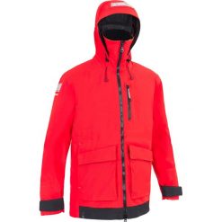 Kurtka żeglarska męska Tribord Sailing 500. Czerwone kurtki męskie TRIBORD, m, bez wzorów, z materiału, sportowe, bez kaptura. Za 529.99 zł.