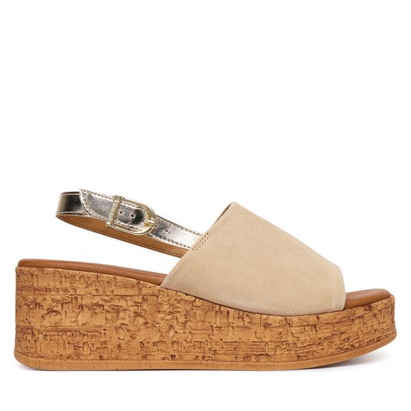 Sandały Tamaris. Brązowe sandały damskie Tamaris, bez wzorów, bez obcasa, na koturnie. Za 359.99 zł.