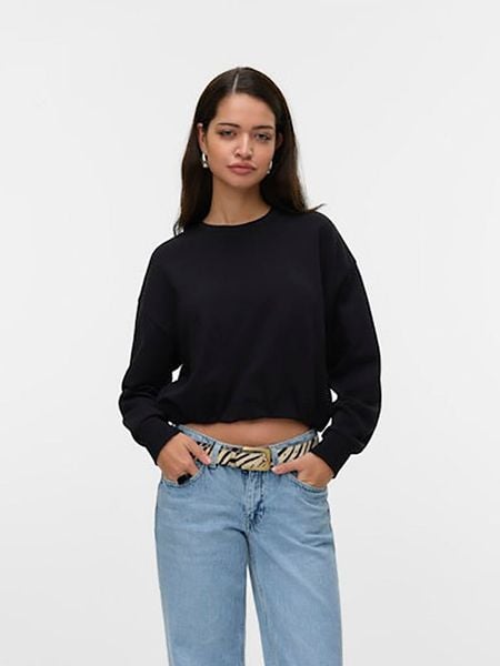 Vero Moda Bluza w kolorze czarnym rozmiar: XS. Czarne bluzy bez kaptura damskie Vero Moda, xs, z bawełny. Za 70.24 zł.