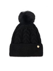 Guess Czapka AW5676 POL01 Czarny. Czarne czapki zimowe damskie Guess, z poliesteru. Za 154.99 zł.