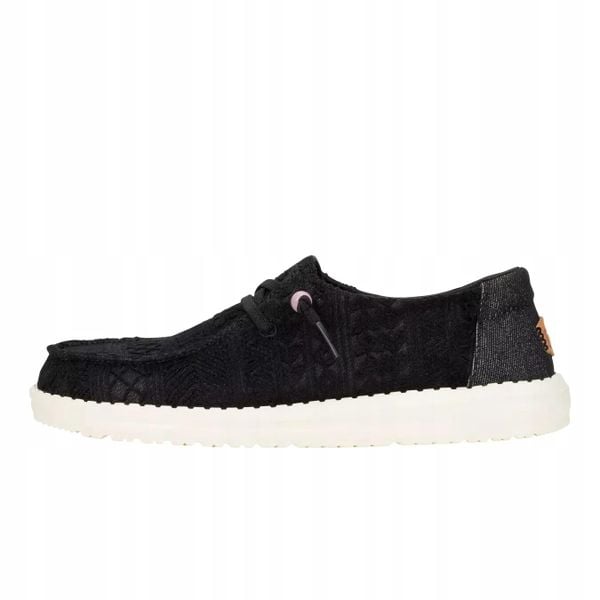 HEYDUDE Damskie Mokasyny Wendy Crochet Lace. Czarne mokasyny damskie Hey dude, z materiału. Za 359.00 zł.