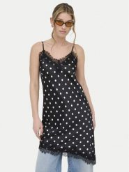 ONLY Sukienka codzienna Bella 15380521 Czarny Regular Fit. Czarne sukienki damskie Only, na co dzień, xl, bez wzorów, z syntetyku, bez kołnierzyka, bez ramiączek, proste. Za 139.99 zł.