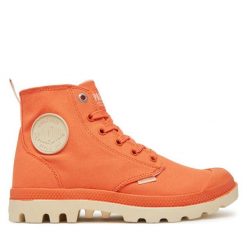Trapery Palladium. Brązowe trapery damskie Palladium, bez obcasa. Za 229.99 zł.