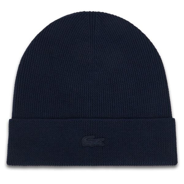Czapka Lacoste. Niebieskie czapki męskie Lacoste, na zimę, bez wzorów. Za 284.99 zł.