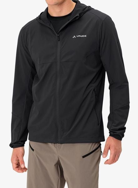Kurtka softshell męska Vaude Moab Jacket IV. Czarne kurtki softshell damskie Vaude, m, bez wzorów, z elastanu, bez kaptura. Za 540.65 zł.