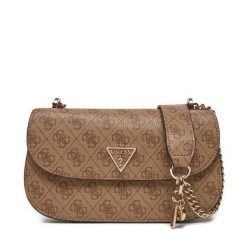 Torebka Guess. Brązowe torebki klasyczne damskie Guess, z aplikacjami, bez dodatków. Za 349.99 zł.