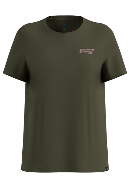 Koszulka z krótkim rękawem damska ODLO T-shirt crew neck s/s COTTON BLEND. Brązowe t-shirty damskie Odlo, s, bez wzorów, z bawełny, bez kołnierzyka. Za 209.99 zł.
