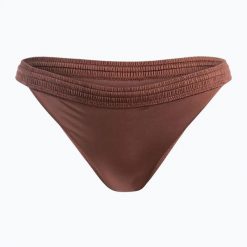 Dół od stroju kąpielowego ROXY Silky Island Bikini. Brązowe bikini damskie Roxy, bez wzorów. Za 94.99 zł.