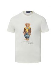 Polo Ralph Lauren Koszulka męska Mężczyźni Bawełna biały|wielokolorowy nadruk, XL. Białe koszulki polo męskie Polo Ralph Lauren, m, bez wzorów, z bawełny, bez ramiączek. Za 639.95 zł.